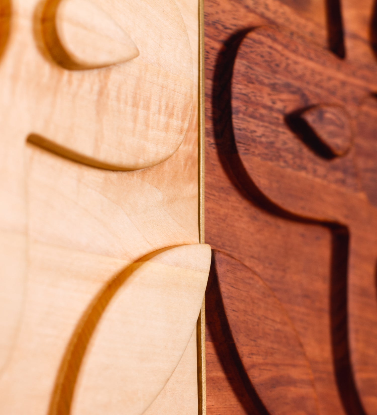 1x4 Chacota Panel | Mixed Woods and Brushed Brass